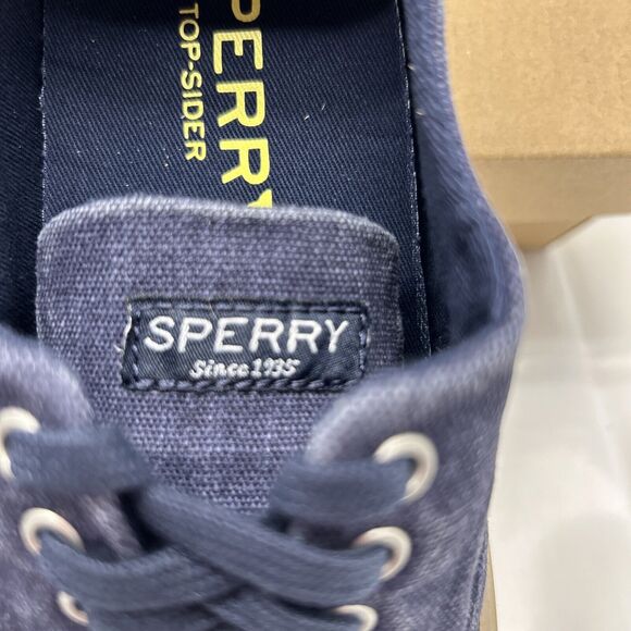 Sperry Captains CVO Drink Navy Denim Look Women Sz 7.5 New in Box - Picture 2 of 8